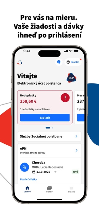 Aplikacia Sociálnej poisťovne - 2